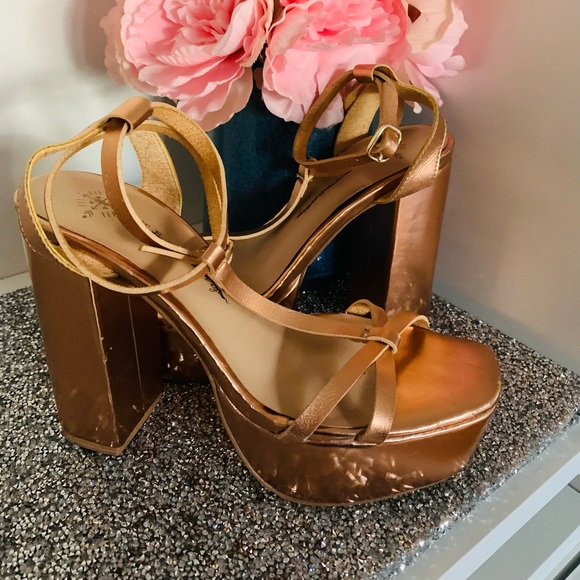 Free people copper platform shoe size 7 new 🌟🌟🌟 - Picture 5 of 12